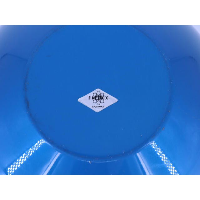 Blue Vintage Emetlox Design Norway Anodized Aluminum Serving Bowl For Sale - Image 8 of 8
