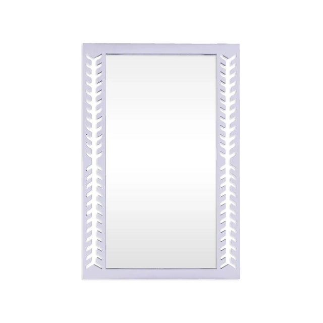 Contemporary Fleur Home Audubon Spruce Rectangle Mirror in Spring Iris, 24x36 For Sale - Image 3 of 3