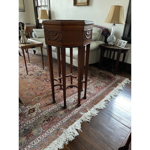 Newton and Hoit Hexagonal Plant Stand For Sale - Image 15 of 18