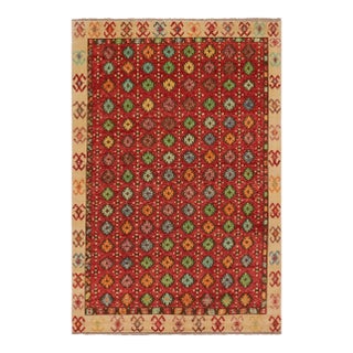 Bohemian Balochi Hand Knotted Wool Rug - 6'9'' X 9'8'' For Sale