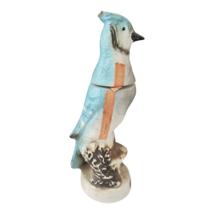 1960s Jim Beam “Beam’s Trophy” Blue Jay Figural Bourbon Decanter – Western Americana, 13”