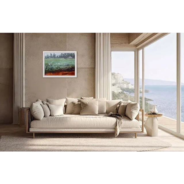 Modern Impressionist Landscape Horses in Field, Abstract Oil Painting For Sale In Reno/Lake Tahoe - Image 6 of 12