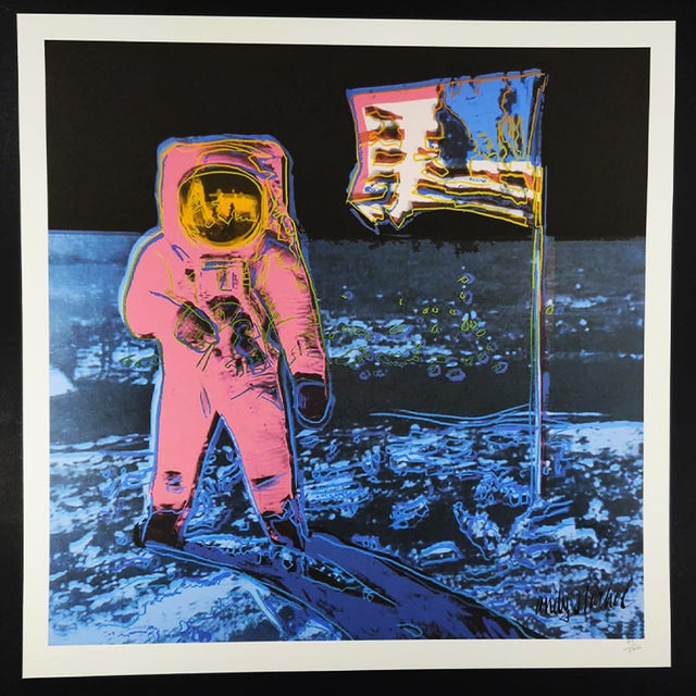 After Andy Warhol, The Moon, Limited Edition Lithograph For Sale - Image 8 of 8