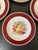 Illustration Early 20th Century Crown Ducal Red Burgundy and Gold Border Fruit Decorated Porcelain Plates- Set of 6 For Sale - Image 3 of 18