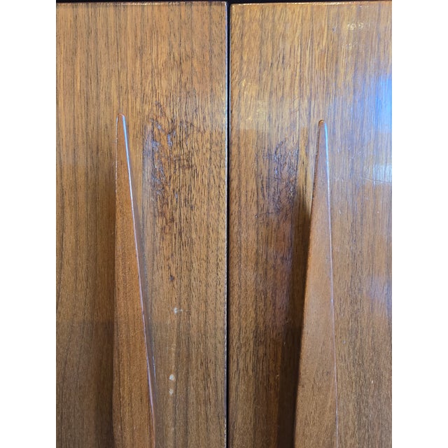 1960s Merton Gershun Walnut Tall Dresser Chest, Attributed For Sale - Image 9 of 12