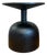 Vintage Modernist Black Wood Accent Table For Sale