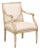 Mid 20th Century French Louis XVI Style Upholstered Armchair For Sale