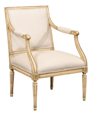 Mid 20th Century French Louis XVI Style Upholstered Armchair