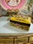 Chinoiserie Yellow Famille Rose Porcelain Lidded Box With Hand-Painted Florals and Metal Mount For Sale - Image 14 of 18