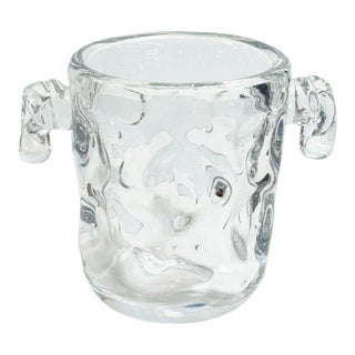 Joseph Bleichner France 1960s Crystal Glass Ice Bucket For Sale
