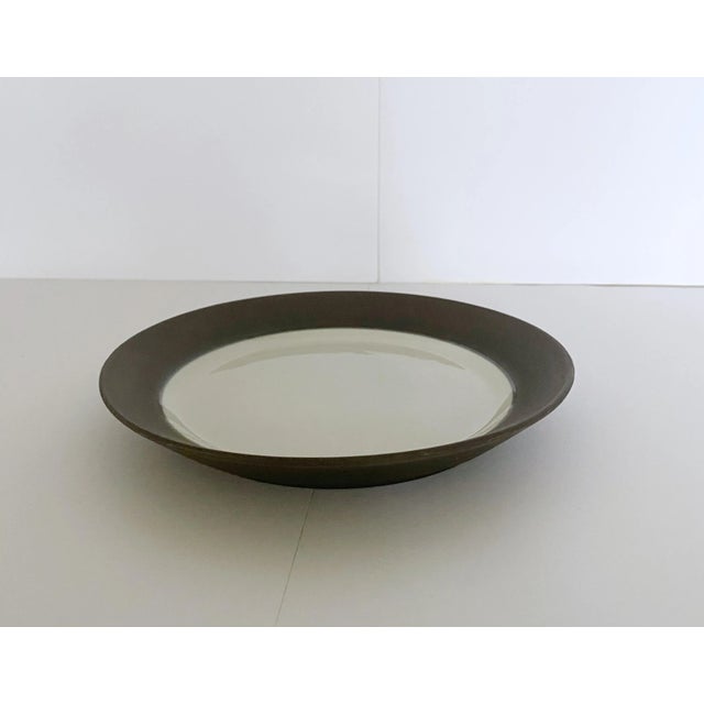 Dansk Mid-Century Jens H. Quistgaard for Dansk Matte Flamestone Pottery Small Plates - Set of 8 For Sale - Image 4 of 6