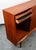 Mid Century Danish Modern Credenza Sideboard Sliding Doors Teak 3 Drawer Denmark For Sale - Image 10 of 12
