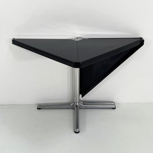 1970s Black Plana Folding Table by Giancarlo Piretti for Castelli, 1970s For Sale - Image 5 of 11