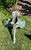 1920s Pair of Large Japanese Bronze Garden Duck Sculptures – Verdigris Patina, Life-Size Waterfowl Statues For Sale - Image 14 of 18