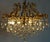 Vintage Brass and Lead Crystal Ball Chandelier from Schröder, 1970s For Sale - Image 10 of 15