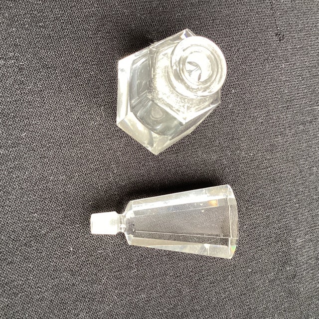 Lead Glass Six Sided Perfume Bottle For Sale - Image 4 of 5