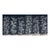 Hand-Painted Midnight Black Floral & Bird Wall Panels, Set of 6 For Sale