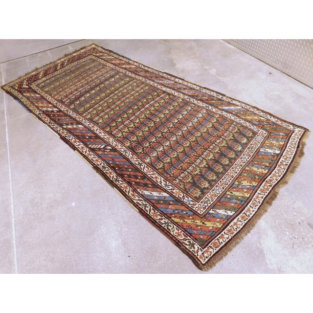 Traditional Antique Caucasian Genje Rug For Sale - Image 3 of 13