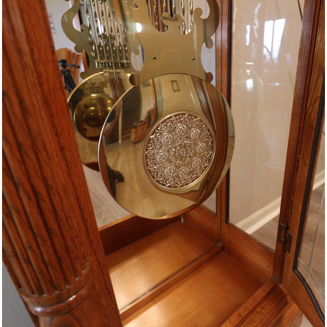 Late 20th Century Howard Miller “Richmond” Grandfather Clock — Model 610-796 For Sale - Image 11 of 18