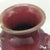 Japanese Japanese Vintage Red Glazed Vase With Sculpted Lion Mask Handles For Sale - Image 3 of 12