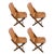 Vintage US Army Folding Chairs, 1960s, Set of 4 For Sale
