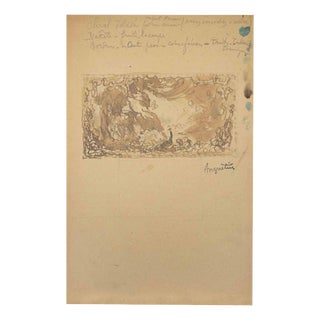 Louis Anquetin, The Bird, Ink Drawing, Early 20th Century For Sale