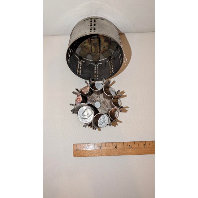 Antique Nickel Plated Brass Bank For Sale In Baltimore - Image 6 of 8