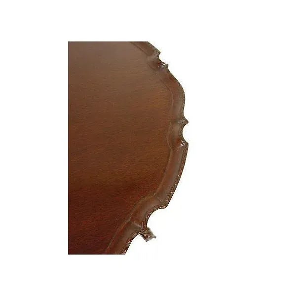 Wood English George III Mahogany Pie Crust Table 1770 For Sale - Image 7 of 9