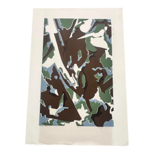 Carol Morgan Artists Proof 5/5 Original Print Blue Black Green