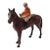 Vintage 1931 Hubley Cast Iron Jockey & Race Horse For Sale