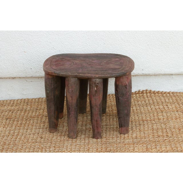 Vintage Nupe Oval Small Coffee Table For Sale - Image 4 of 8