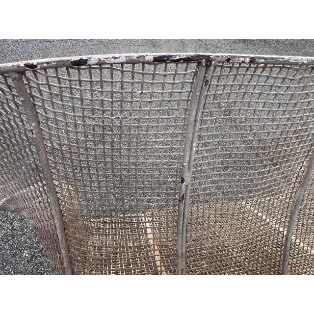 Mid-Century Modern Mid 20th Century Russell Woodard Iron Sculptura Settee Sofa, Attributed For Sale - Image 3 of 12