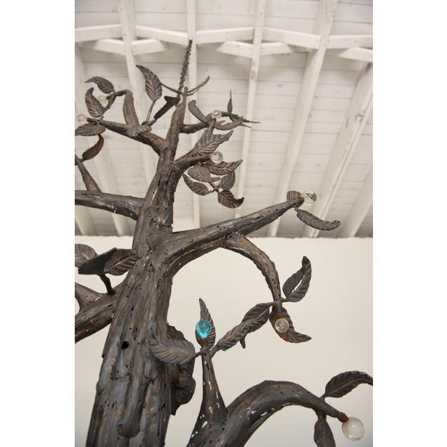 Large Welded Metal Tree Sculpture by Belgian Sculptor Omer de Ridder 1985 For Sale - Image 12 of 13