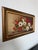 Beautiful 1970s vintage Impressionist-style still life oil painting featuring a lush arrangement of red and white flowers...
