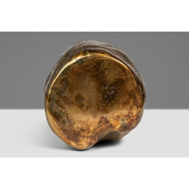 1 of 1 Solid Brass Vessel / Vase / Sculpture by Mark Leblanc for Leblanc Studios, Usa, C. 2020s For Sale - Image 15 of 18