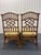 Late 20th Century Pair of Rattan Chippendale-Style Dining Chairs With Fretwork Backs For Sale In Naples, FL - Image 6 of 12