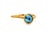 Marco Bicego, 18k Yellow Gold and Blue Topaz Jaipur Ring For Sale In Chicago - Image 6 of 8