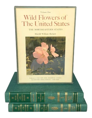 1960s Wild Flower Reference Coffee Table Books - Set of 3