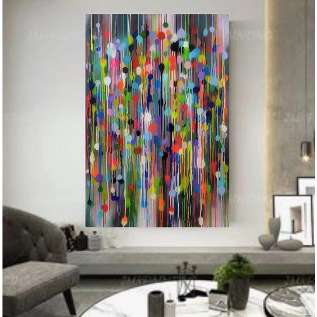 Polymer and spray paint on canvas supported by polycarbonate & canvas key frame Unique & hand signed work Gérard Pairé is...