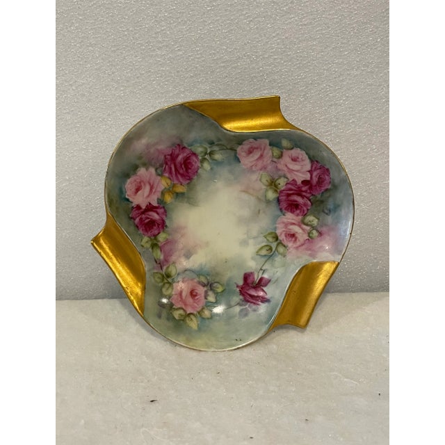 Mid 20th Century Hand Painted Ashtray For Sale - Image 4 of 4