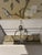 Brown Lucite and Petrified Wood Table Lamps by Made Goods -a Pair For Sale - Image 8 of 10
