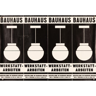 Bauhaus Workshop Works Original Exhibition Poster, 1979 For Sale