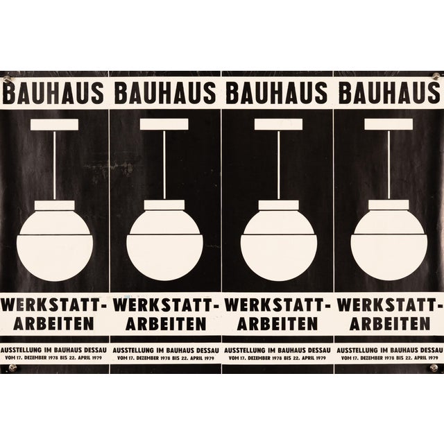 Bauhaus Workshop Works Original Exhibition Poster, 1979 For Sale