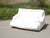 Vintage Sofa in Foam and White Fabric, 1970s For Sale - Image 6 of 14