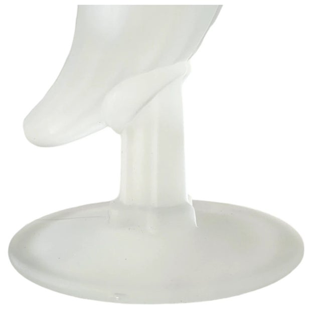 Tiara Frosted Powder Horn Cornucopia Pilsner Glasses 8.25" For Sale In San Francisco - Image 6 of 7