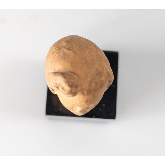 Ceramic Ancient Greek Hellenistic or Roman Terrracotta Pottery Fragment of a Goddess For Sale - Image 7 of 7