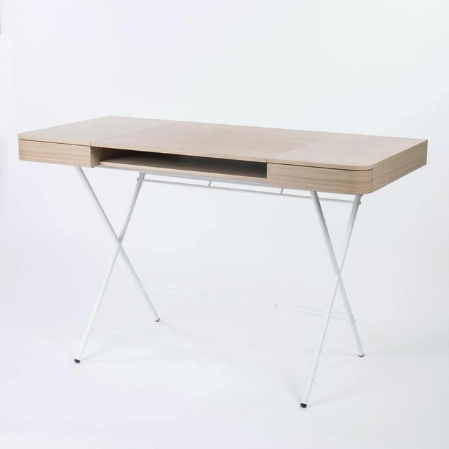 Metal Cosimo Desk with Natural Oak Veneer Top by Marco Zanuso Jr for Adentro, 2023 For Sale - Image 7 of 7