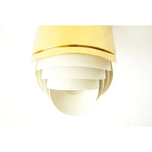 Warren Platner Vintage Warren Platner Modern Brass Chandelier For Sale - Image 4 of 6