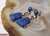 Vintage Escorcia Sterling Silver Lapis Inlaid Dangle Post Earrings, A Pair For Sale - Image 4 of 17