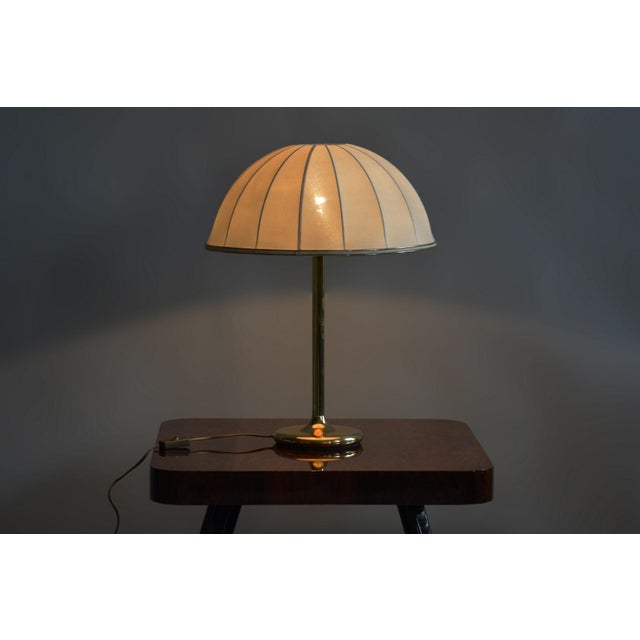 Mid-Century Czech Table Lamp in Brass, 1960s For Sale - Image 10 of 11